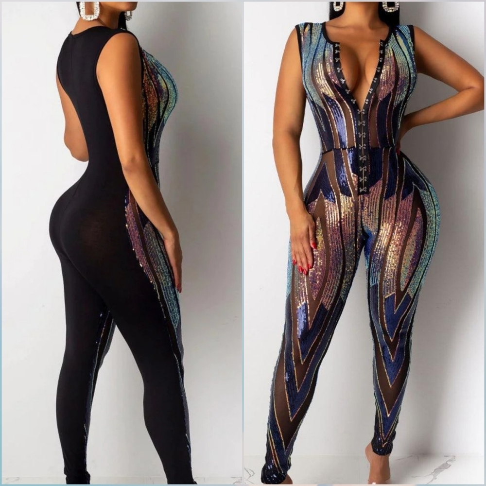 Newy years eve sequin bodysuit
